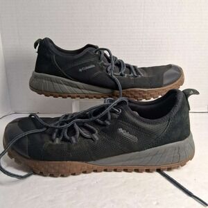 Columbia Men's‎ Trail Shoes Black Mesh Lace Up Outdoor Hiking Size 10.5 BM5972